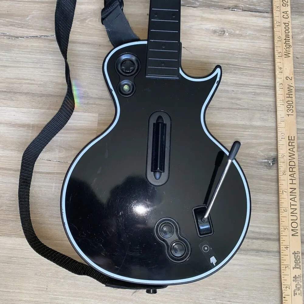 Guitar Hero Les Paul Gibson Wireless Sony Playstation w/ Dongle Original & Strap